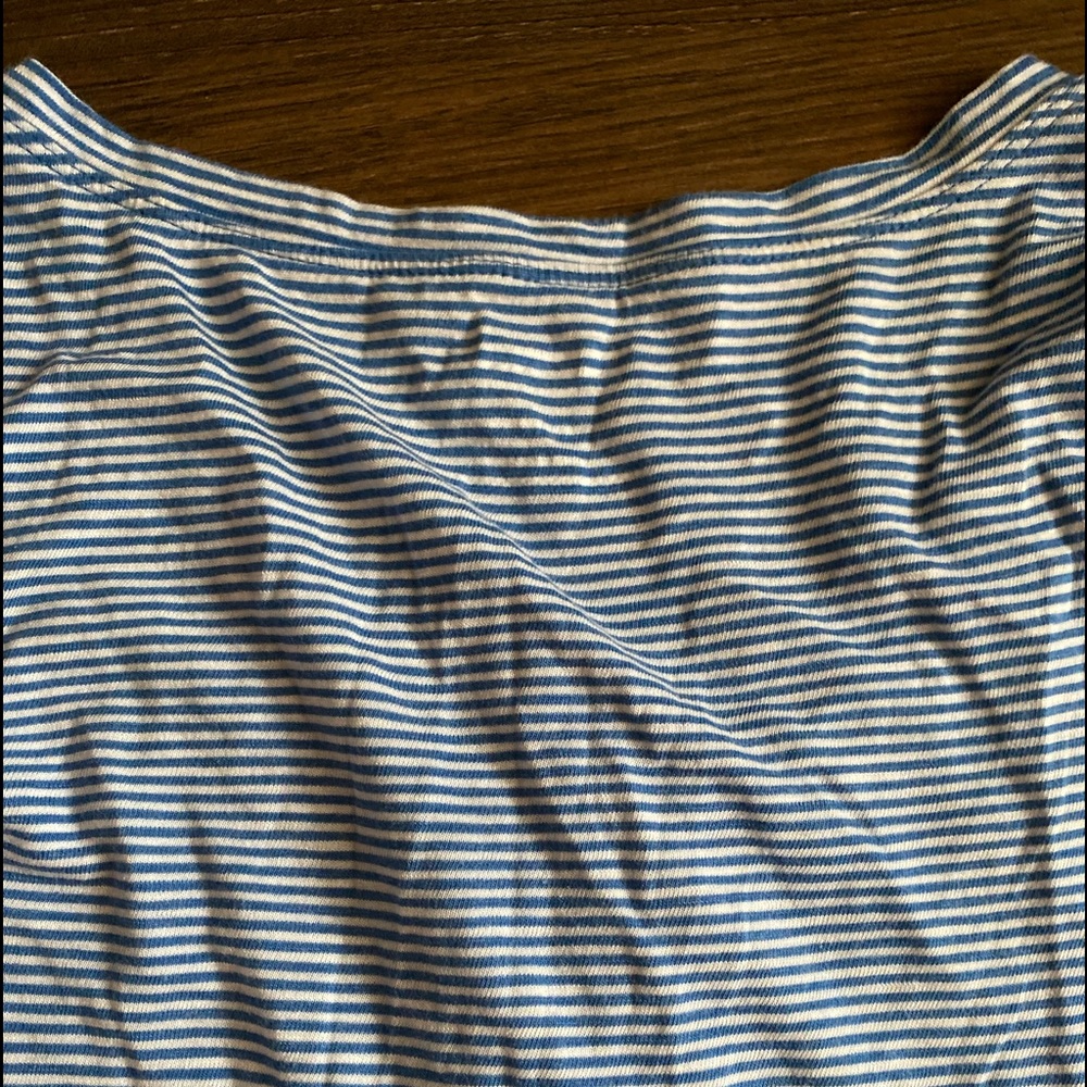 Old Navy Striped Ruffle Henley - Picture 4 of 5